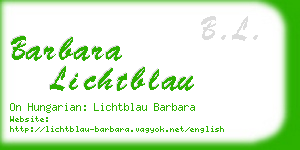 barbara lichtblau business card